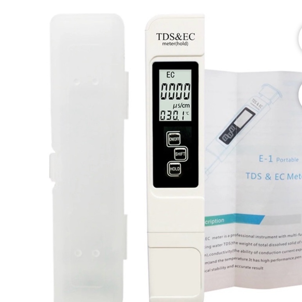 Digital Water Quality Tester | TDS & EC Meter with Case